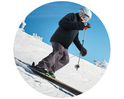 Happy Customer Testing Our Heated Ski Jacket While Skiing